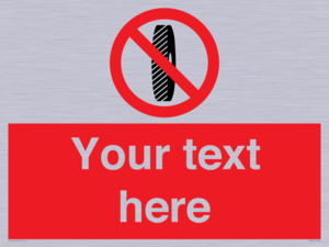 Custom Do Not Change Grinding Wheel Sign